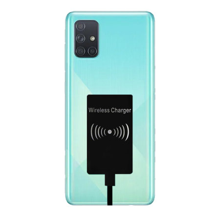 Samsung Galaxy A71 USB-C Qi Wireless Charging Adapter