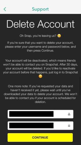 Cara Menghapus Akun Snapchat Anda 10