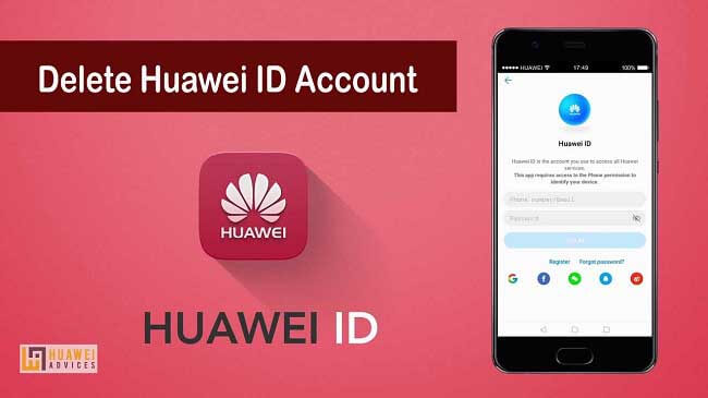 Cara Menghapus akun Huawei ID saya