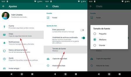 Ubah Ukuran WhatsApp Android