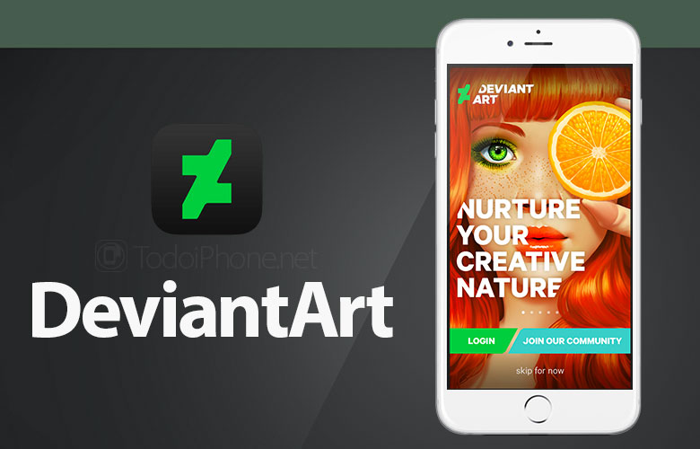 DeviantArt, den officiella applikationsgemenskapen för designers kom till iPhone 2