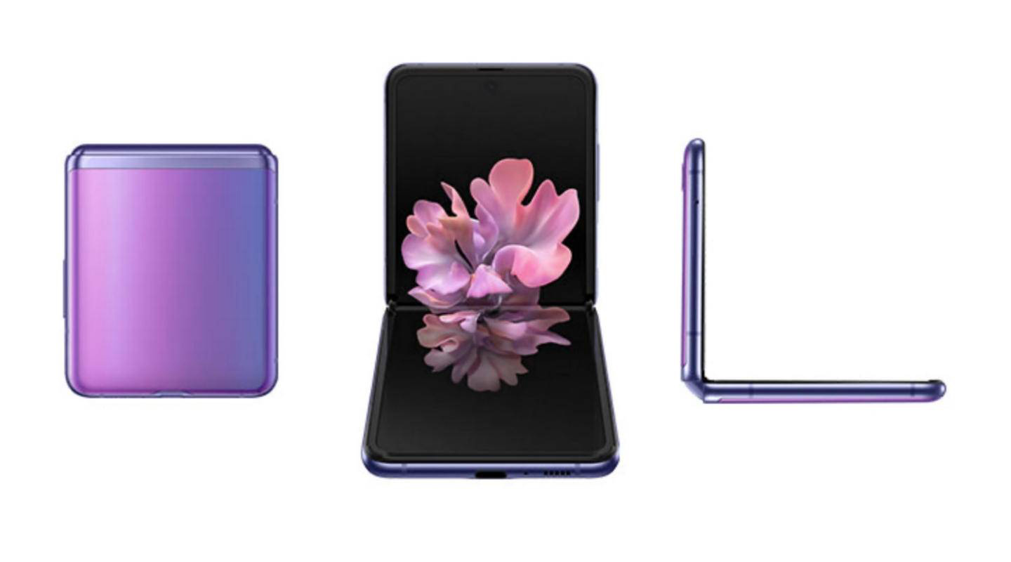 Galaxy Z Flip smartphone lipat muncul di video langsung