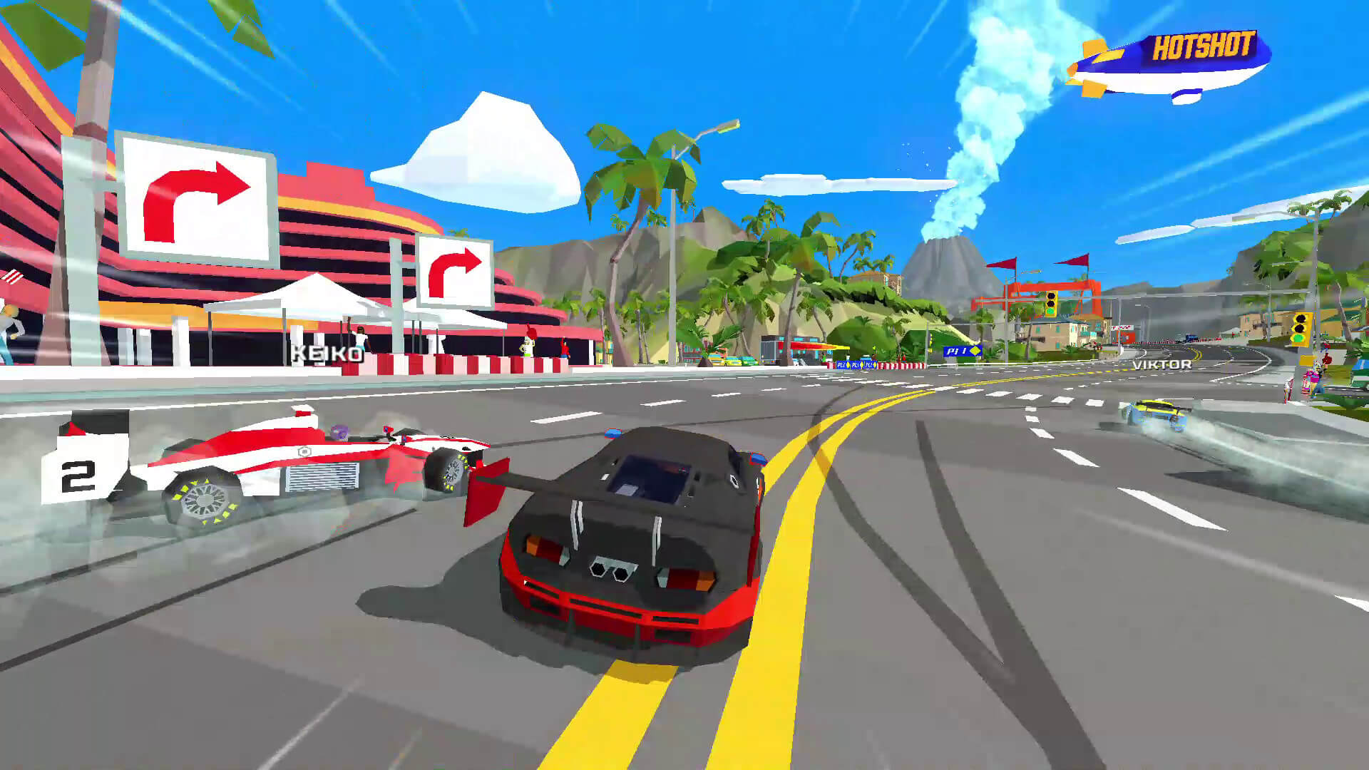 Game balap yang terinspirasi retro, Hotshot Racing, akan hadir di PC pada musim semi 2020