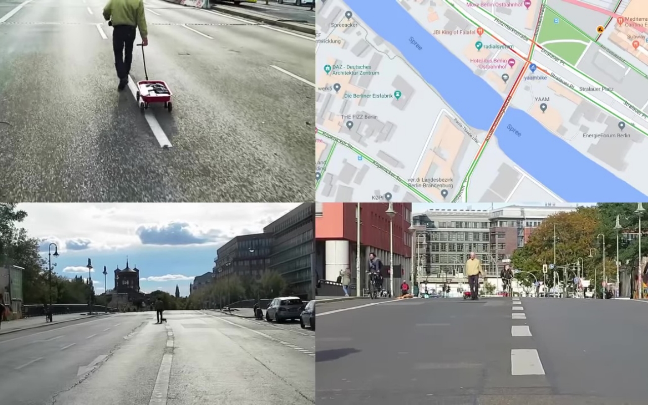 Google Maps Hacks menunjukkan bagaimana 99 ponsel dapat mengubah aliran lalu lintas