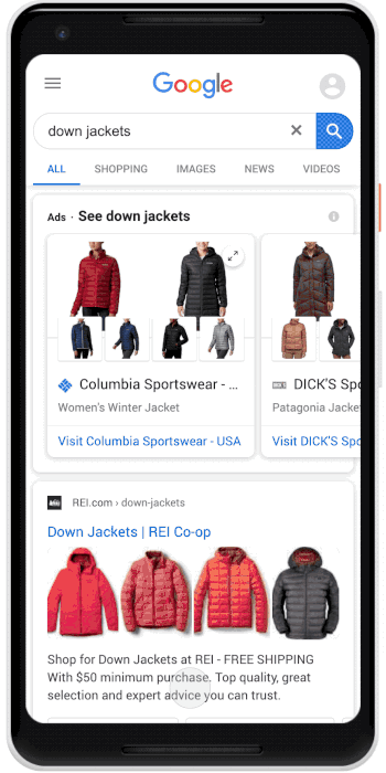 Google gör det enkelt att köpa kläder på Search 2