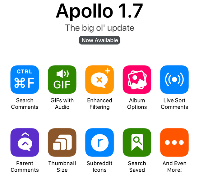 Den berömda Reddit-klienten, Apollo, tog många nya funktioner i en massiv uppdatering 2