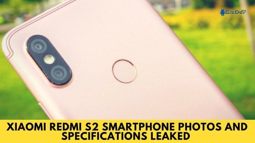 Foton och specifikationer av Xiaomi Redmi S2 Leaks Smartphone