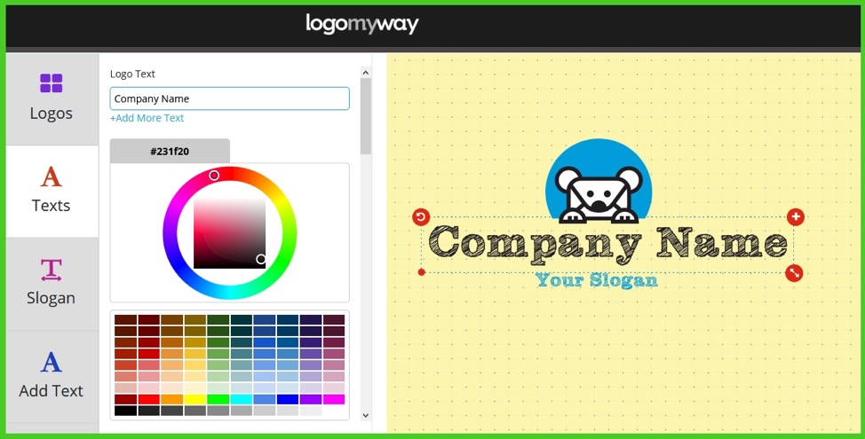 LogoMyWay Logo Maker: Bagaimana Selesai