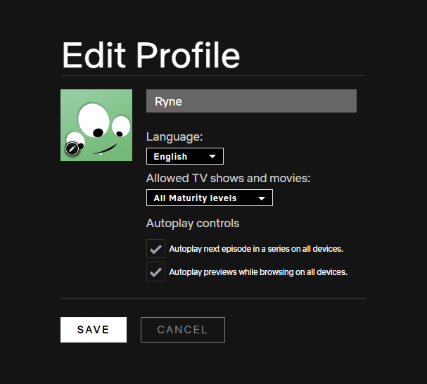 Med Netflix kan du äntligen stoppa förhandsvisning av automatisk uppspelning med de nya profilinställningarna 1