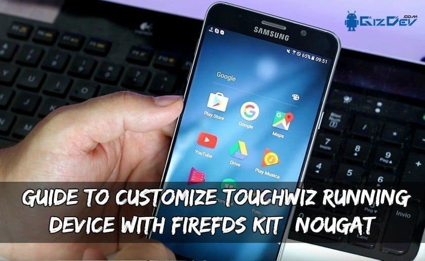 Guide för att justera Touchwiz-körenheten med FireFDS-kit (Nougat)