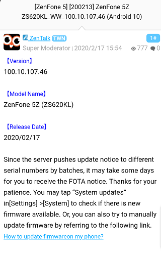 Perbaikan pembaruan ZenFone 5Z Android 10 baru menangani PS4 di game jarak jauh & masalah musik Bluetooth; Redmi 8 mendapat patch Januari 1
