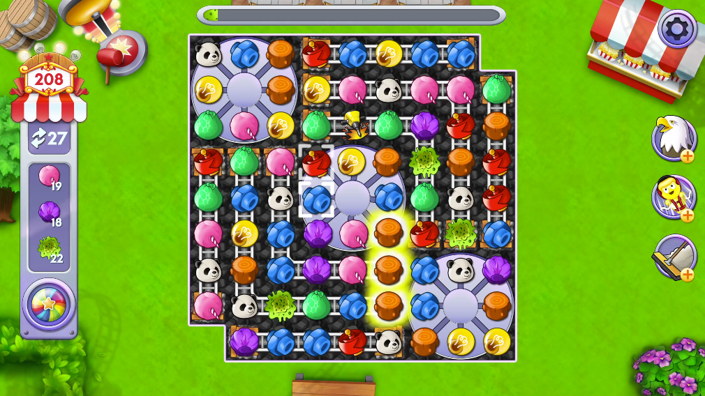 RollerCoaster Tycoon Story adalah puzzle-3 pertandingan warna-warni untuk iOS dan Android 2