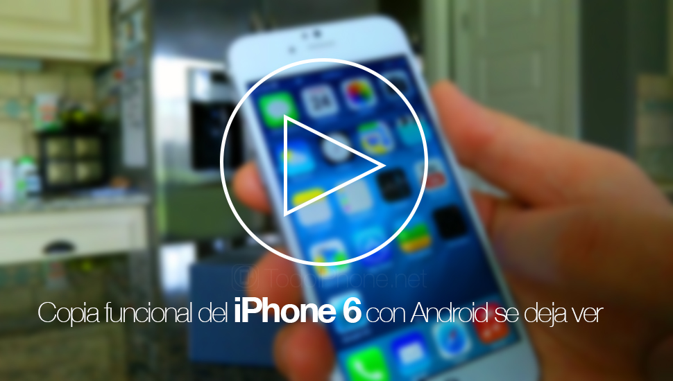 En funktionskopia av iPhone 6 med Android kan ses i video 2