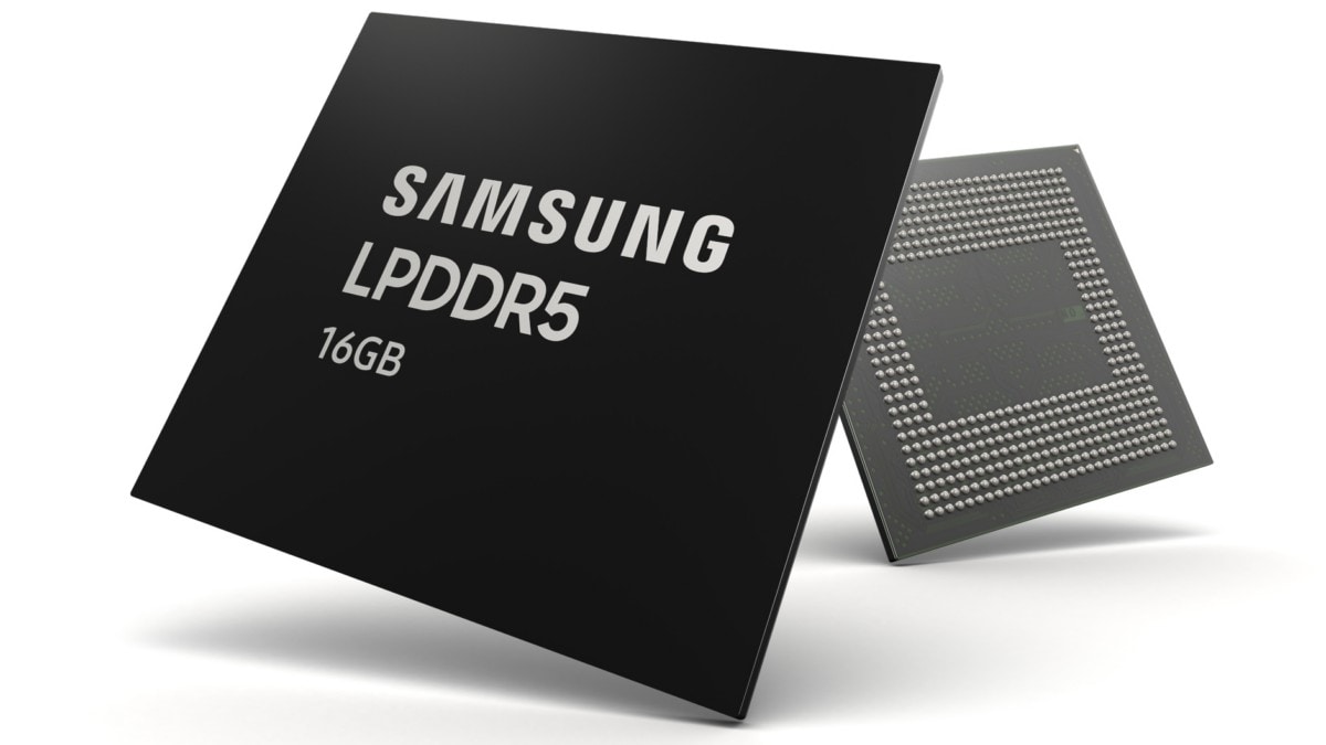 Samsung Begins Mass Production of First 16GB LPDDR5 DRAM Module for Premium Smartphones