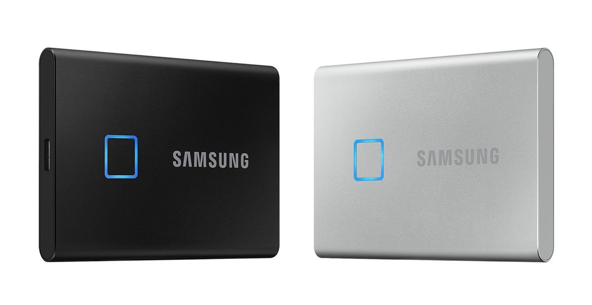 Samsung T7 Touch SSD levereras med fingeravtryckssensor 1