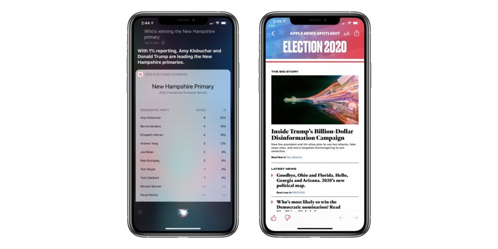 Siri sekarang dapat menjawab pertanyaan pemilihan AS