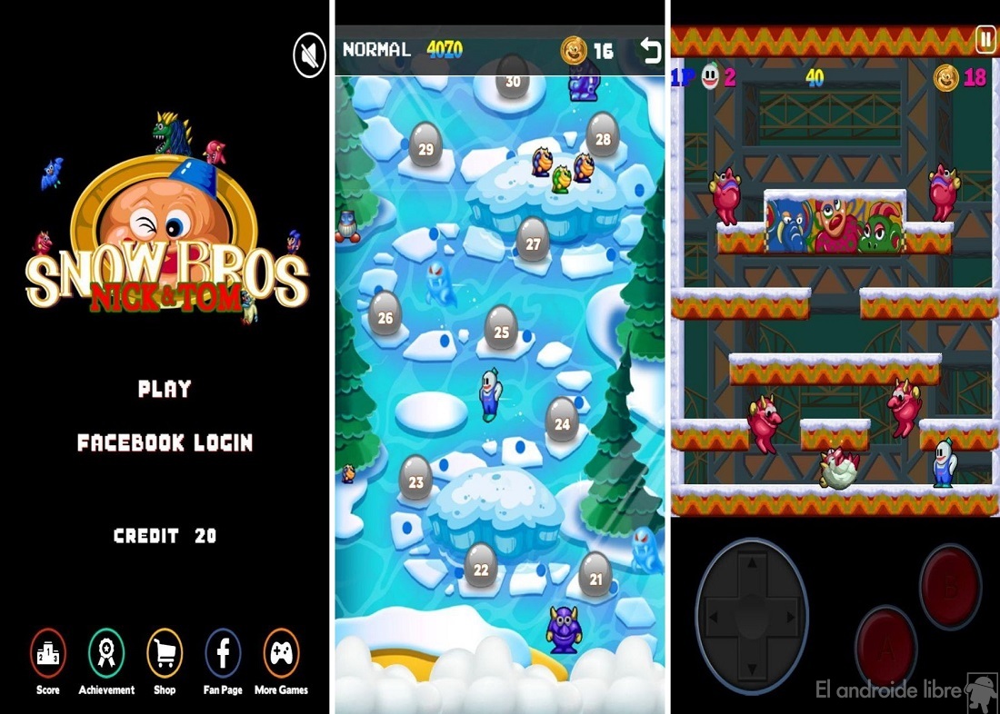 Snow Bros: mainkan rekreasi klasik di Android Anda