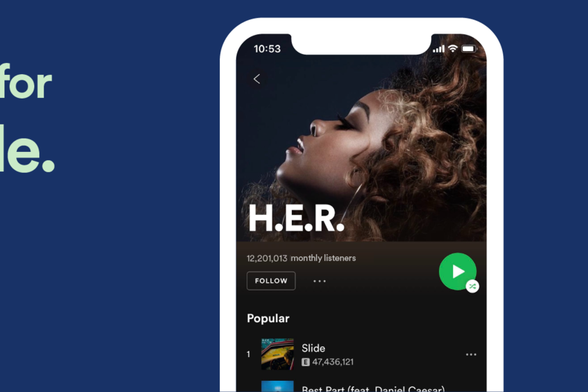 Spotify memperbarui antarmuka seluler iOS-nya dengan ikon-ikon baru untuk memudahkan pemutaran, pemilihan, dan mengunduh lagu