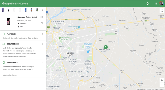 Google Find My Device untuk ponsel Android