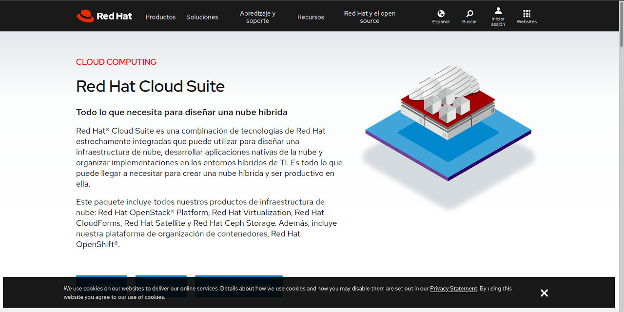 Otro tipo de nube. Red Hat ofrece soluciones para nubes privadas
