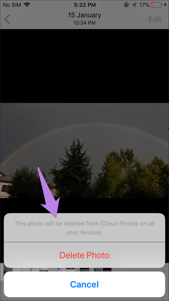 Vad händer när du tar bort foton från iPhone 9
