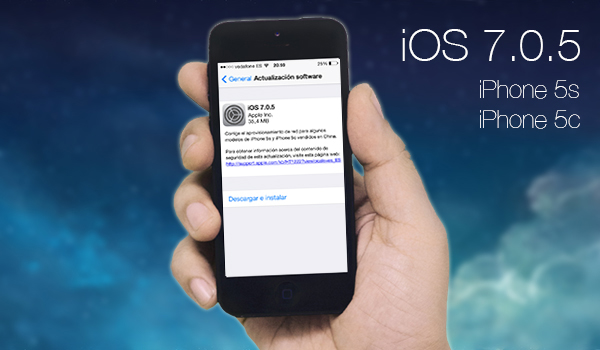 iOS 7.0.5 Tersedia