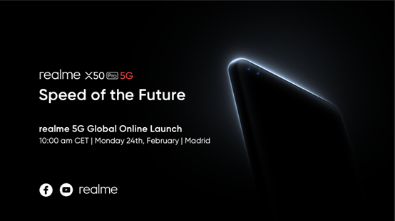 realme X50 Pro 5G disajikan dengan acara streaming langsung