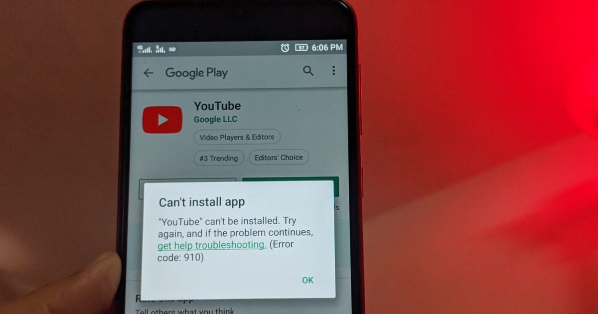 7 Cara Teratas untuk Memperbaiki Tidak Dapat Memasang atau Memutakhirkan YouTube di Android