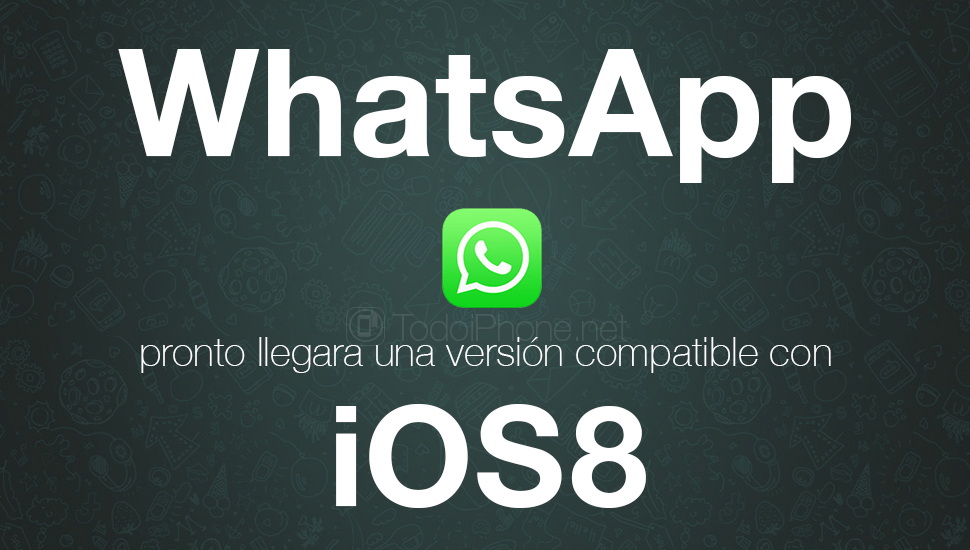 WhatsApp lanserar snart en applikationsversion som är kompatibel med iOS 8 2