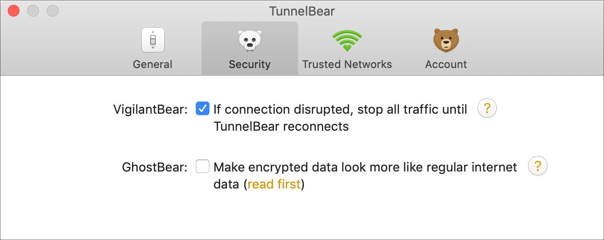 TunnelBear - VPN Terbaik untuk Mac 6