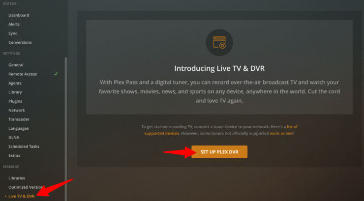 Thiết lập Plex Live TV và DVR cho IPTV