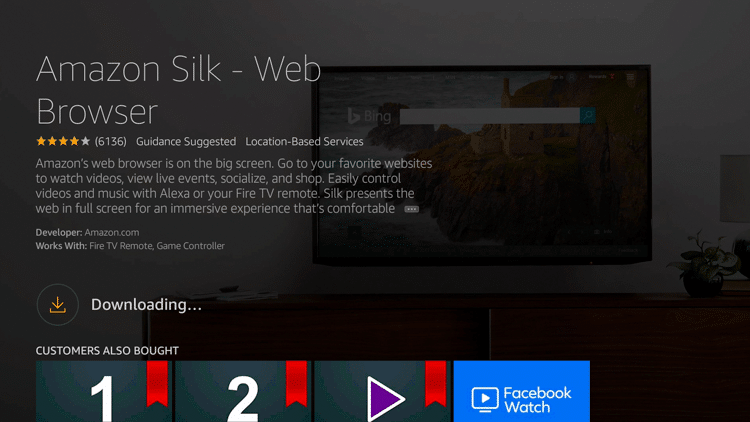 Bươc 6 - Cài đặt thế nào Amazon Silk  - Trình duyệt web
