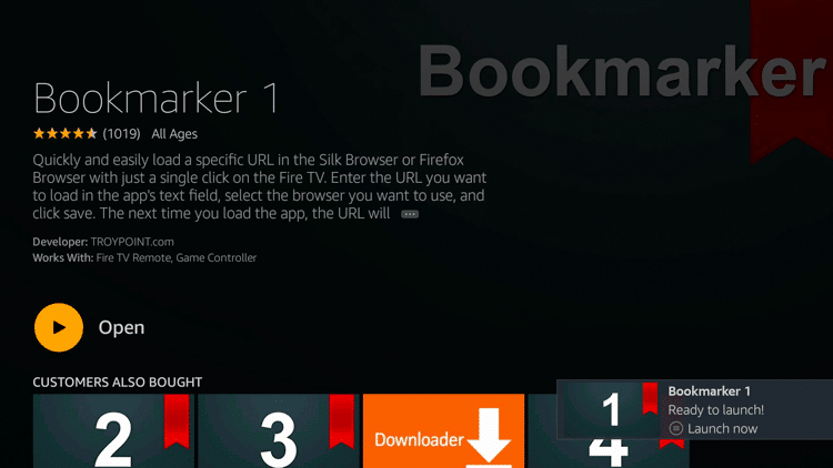 Bươc 7 - Cách cài đặt Bookmarker trên Firestick
