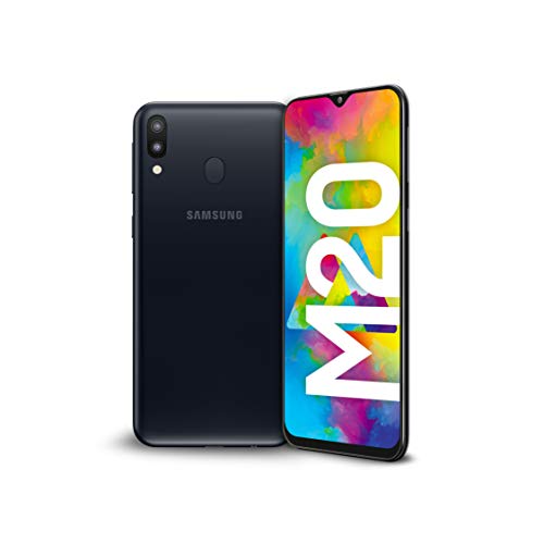Samsung Galaxy M20 Smartphone, Grigio (Charcoal Black), Display 6.3