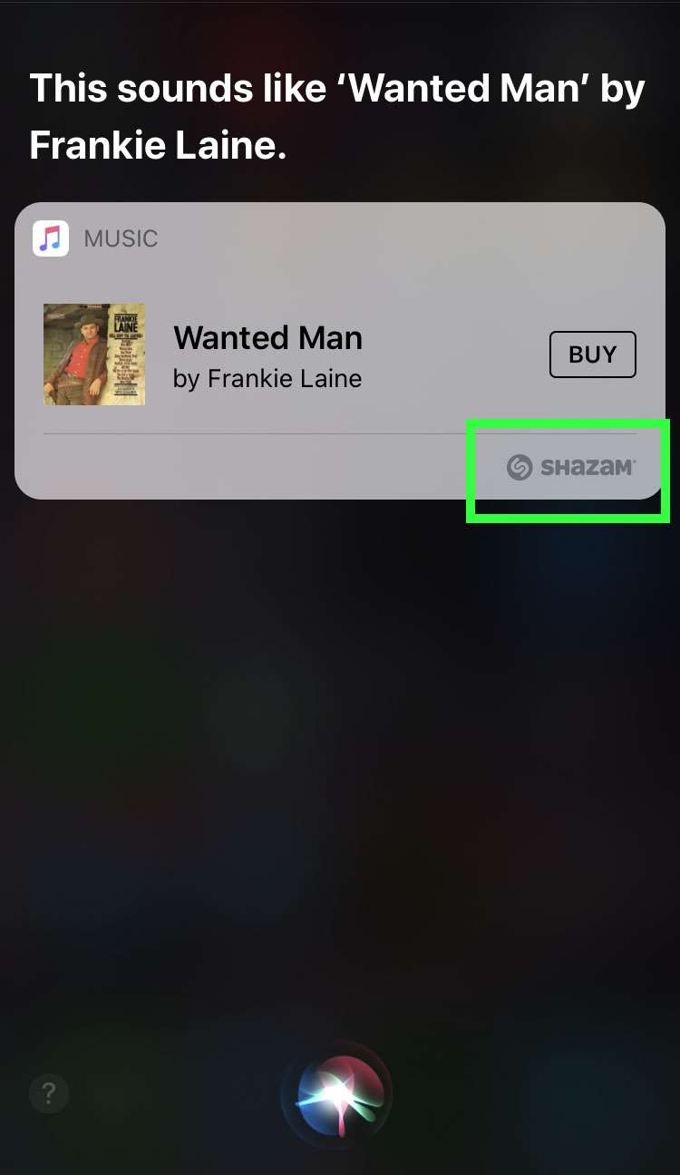 Shazam với Siri 2