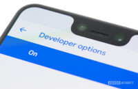 Menu tùy chọn nhà phát triển trên Pixel 3 Điện thoại Android XL