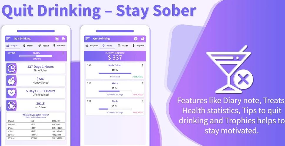 QUIT DRINKING - STAY SOBER cho Android