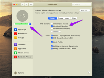 Vô hiệu hóa duyệt web riêng tư Safari Mac 10