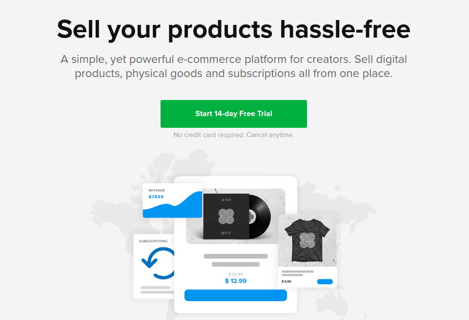 Sellfy - Bán sản phẩm trực tuyến miễn phí