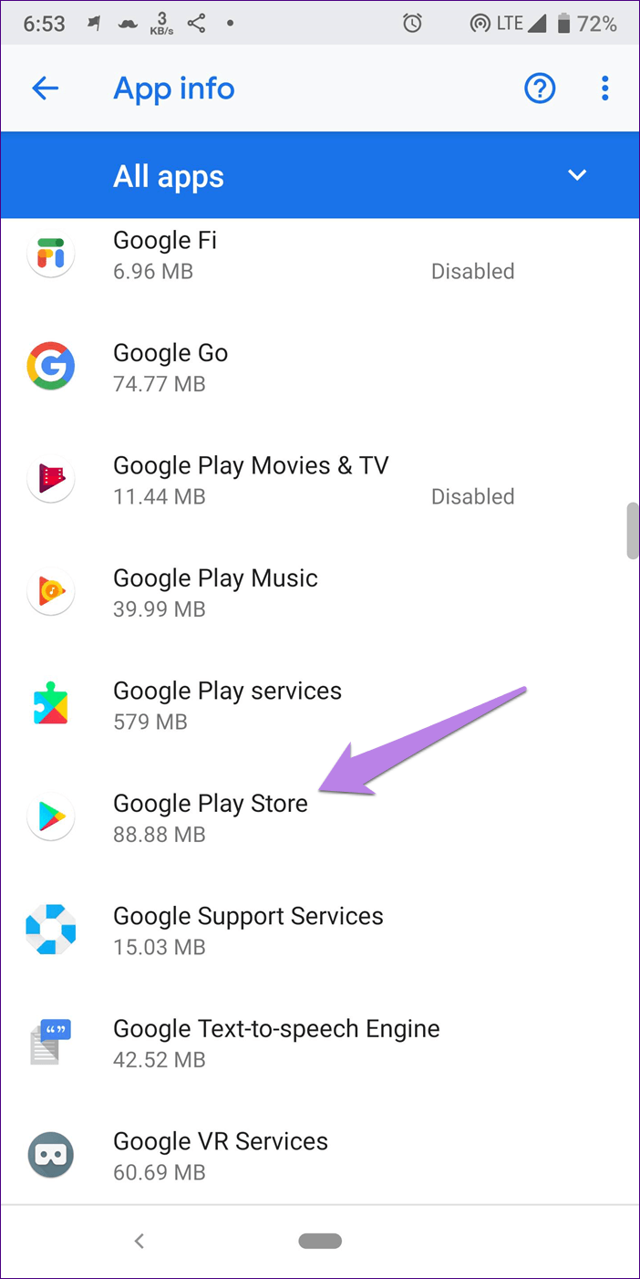 Google Play Store  Đang chờ tải xuống 3