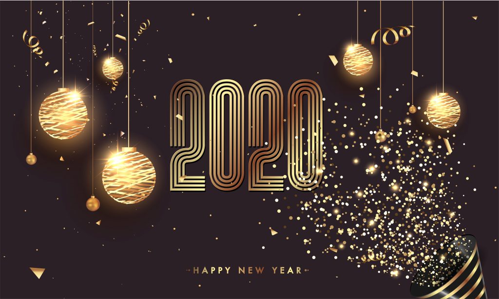 Hình nền 4K chúc mừng năm mới 2020