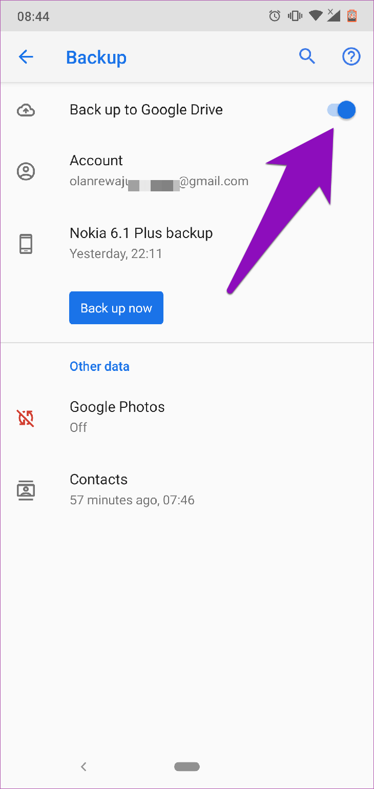 Khôi phục tin nhắn Android Google Drive 05