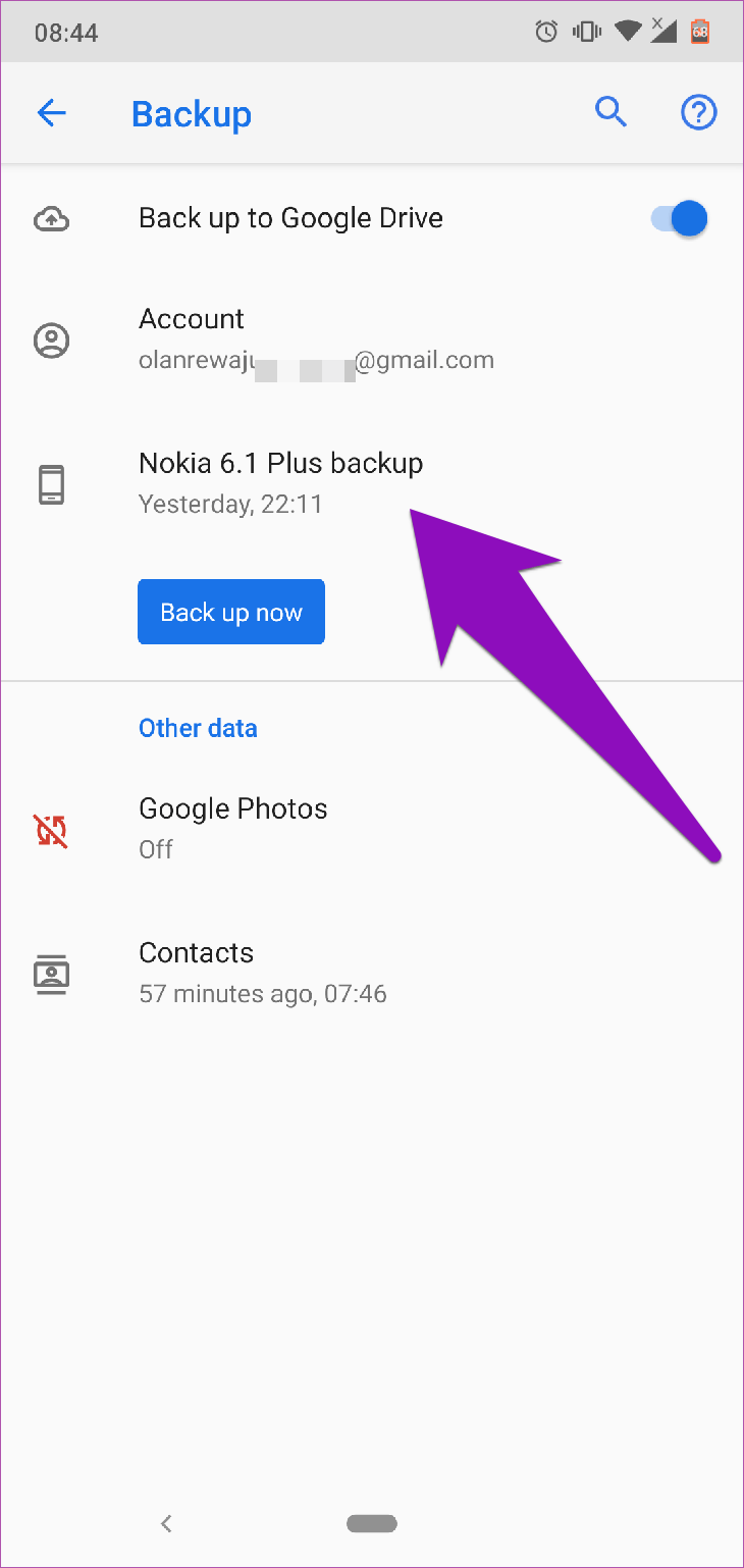 Khôi phục tin nhắn Android Google Drive 07