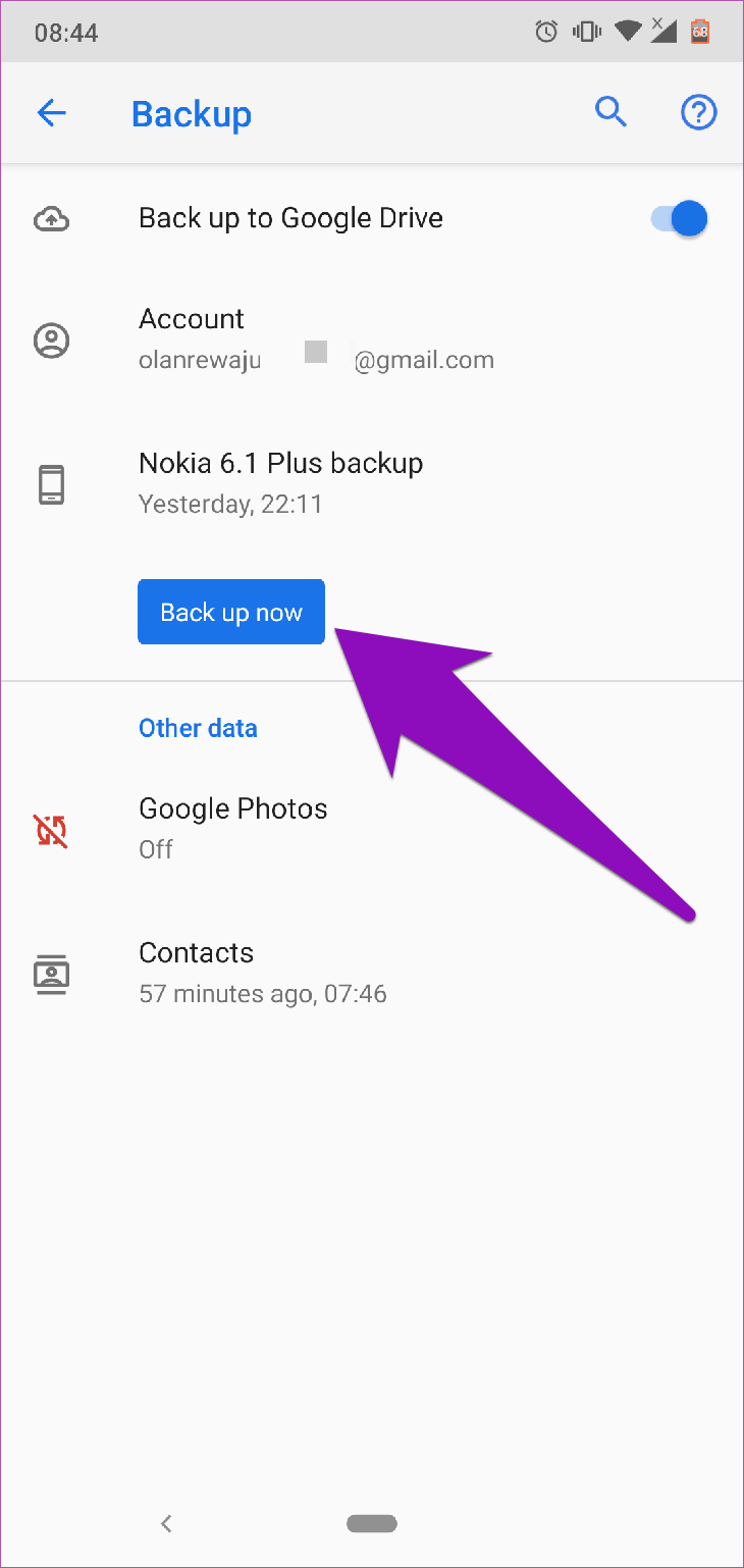 Khôi phục tin nhắn Android Google Drive 09