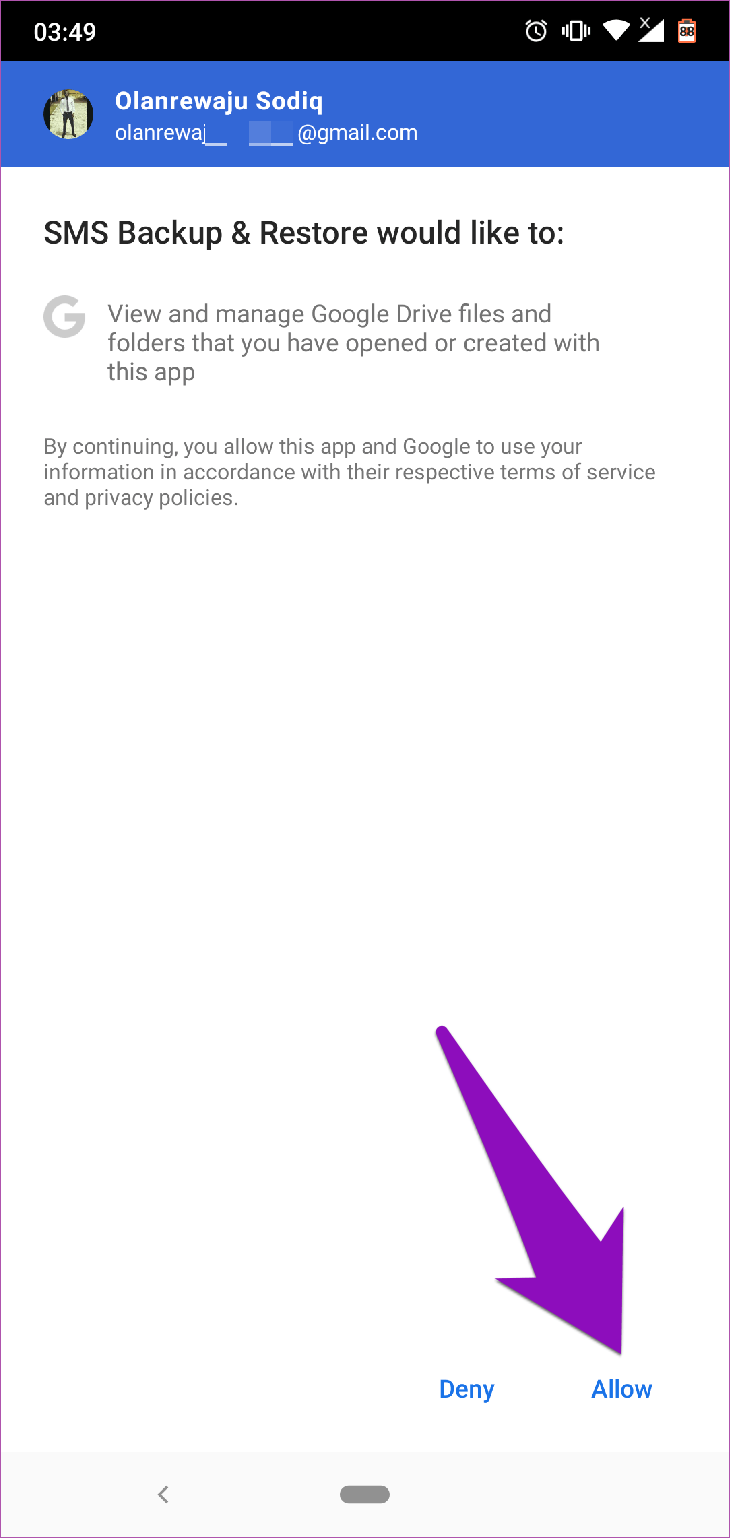 Khôi phục tin nhắn Android Google Drive 20