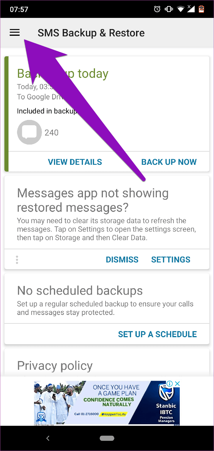 Khôi phục tin nhắn Android Google Drive 27