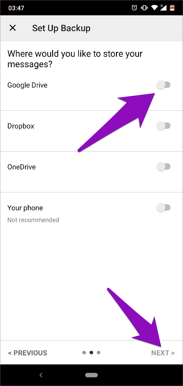 Khôi phục tin nhắn Android Google Drive 16
