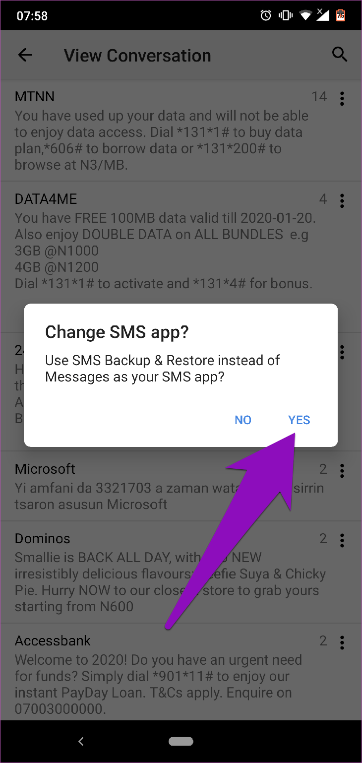 Khôi phục tin nhắn Android Google Drive 31
