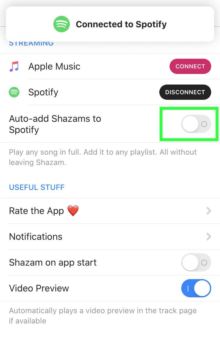 Liên kết Shazam với Spotify 4