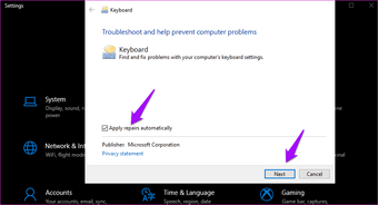 Sửa các phím dính không hoạt động Windows 10 9